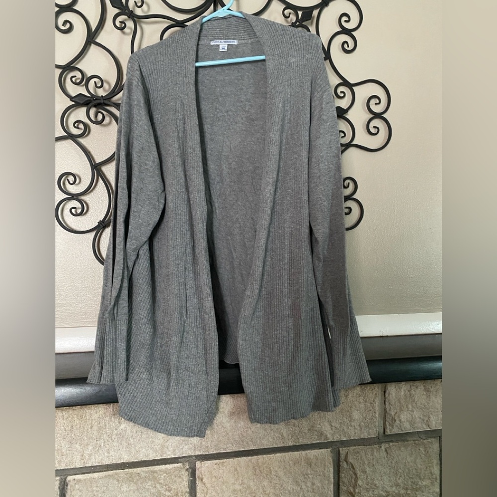 Port Authority Women's Heather Gray Cardigan